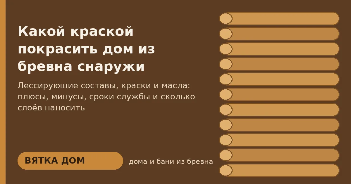 Какой краской покрасить дом из бревна снаружи